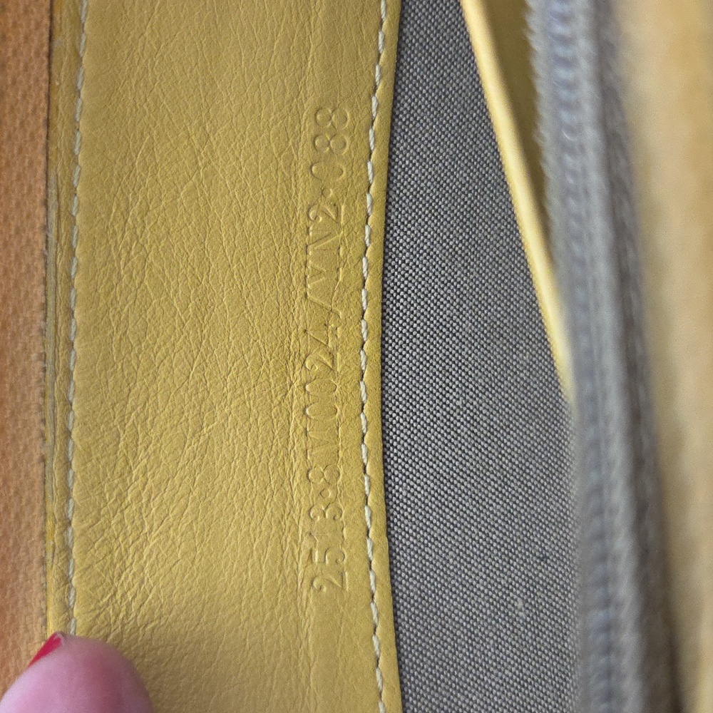 FENDI AUTH Mustard Leather Zip Wallet - Picture 7 of 9